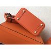 Hermes Orange Clemence Birkin 25cm Handmade Bag - Image 8