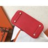 Hermes Red Clemence Birkin 25cm Handmade Bag - Image 2