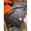 Hermes Grey Rayure Banquier Muffler Stole - Image 9