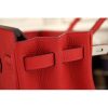 Hermes Birkin 30cm 35cm Bag In Red Clemence Leather - Image 3