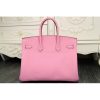 Hermes Birkin 30cm 35cm Bag In Pink Clemence Leather - Image 9