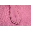 Hermes Birkin 30cm 35cm Bag In Pink Clemence Leather - Image 4