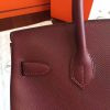 Hermes Bordeaux Epsom Birkin 30cm Handmade Bag - Image 4