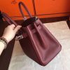 Hermes Bordeaux Epsom Birkin 30cm Handmade Bag - Image 5