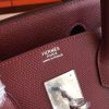 Hermes Bordeaux Epsom Birkin 30cm Handmade Bag - Image 7