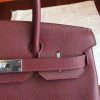 Hermes Bordeaux Epsom Birkin 30cm Handmade Bag - Image 9