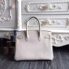 Hermes Birkin 30cm 35cm Bag In White Clemence Leather - Image 9