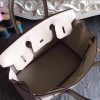 Hermes Birkin 30cm 35cm Bag In White Clemence Leather - Image 8
