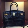 Hermes Birkin 30cm 35cm Bag In Black Crocodile Leather - Image 7