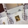 Hermes Birkin 30cm 35cm Bag In White Crocodile Leather - Image 5