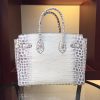 Hermes Birkin 30cm 35cm Bag In White Crocodile Leather - Image 6