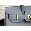 Hermes Birkin 30cm 35cm Bag In Blue Lin Epsom Leather - Image 9