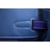 Hermes Birkin 30cm 35cm Bag In Electric Blue Epsom Leather - Image 4
