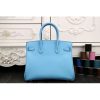 Hermes Birkin 30cm 35cm Bag In Light Blue Epsom Leather - Image 7