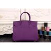 Hermes Birkin 30cm 35cm Bag In Purple Epsom Leather - Image 4