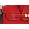 Hermes Birkin 30cm 35cm Bag In Red Epsom Leather - Image 5