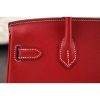 Hermes Birkin 30cm 35cm Bag In Red Epsom Leather - Image 3