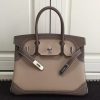 Hermes Bicolor Birkin Ghillies 30cm In Beige Swift Leather - Image 4