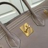 Hermes Birkin Ghillies 30cm In Etoupe Swift Leather - Image 4