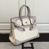 Hermes Birkin Ghillies 30cm In Ivory Swift Leather - Image 7