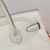 Hermes Birkin Ghillies 30cm In White Swift Leather - Image 7