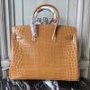 Hermes Birkin 30cm 35cm Bag In Camarel Crocodile Leather - Image 3
