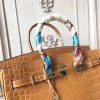 Hermes Birkin 30cm 35cm Bag In Camarel Crocodile Leather - Image 8
