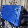 Hermes Birkin 30cm 35cm Bag In Blue Electric Crocodile Leather - Image 3
