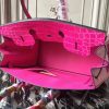 Hermes Birkin 30cm 35cm Bag In Rose Red Crocodile Leather - Image 2