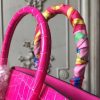 Hermes Birkin 30cm 35cm Bag In Rose Red Crocodile Leather - Image 4