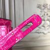 Hermes Birkin 30cm 35cm Bag In Rose Red Crocodile Leather - Image 9