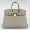 Hermes Birkin 30cm 35cm Bag In Grey Togo Leather - Image 9