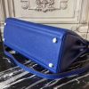 Hermes Blue Electric Clemence Kelly 28cm Bag - Image 2