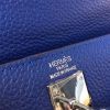 Hermes Blue Electric Clemence Kelly 28cm Bag - Image 5