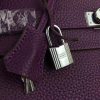 Hermes Purple Clemence Kelly 28cm Bag - Image 2