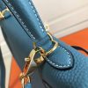 Hermes Blue Jean Clemence Kelly 25cm GHW Bag - Image 7