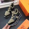 Hermes Men Kaki/Noir Player Sneakers - Image 2