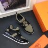 Hermes Men Kaki/Noir Player Sneakers - Image 4