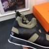 Hermes Men Kaki/Noir Player Sneakers - Image 6