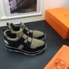 Hermes Men Kaki/Noir Player Sneakers - Image 8