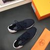 Hermes Men Navy Blue Miles Sneakers - Image 2