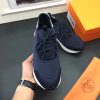 Hermes Men Navy Blue Miles Sneakers - Image 6
