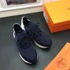 Hermes Men Navy Blue Miles Sneakers - Image 7
