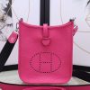 Hermes Rose Red Evelyne II TPM Messenger Bag - Image 6
