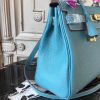 Hermes Blue Jean Clemence Kelly 32cm Retourne Bag - Image 4