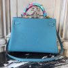 Hermes Blue Jean Clemence Kelly 32cm Retourne Bag - Image 6