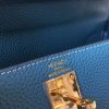 Hermes Blue Jean Clemence Kelly 32cm Retourne Bag - Image 9