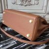 Hermes Brown Clemence Kelly 32cm Retourne Bag - Image 4