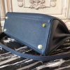 Hermes Navy Blue Clemence Kelly 32cm Retourne Bag - Image 6