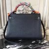 Hermes Black Clemence Kelly 32cm Retourne Bag - Image 3